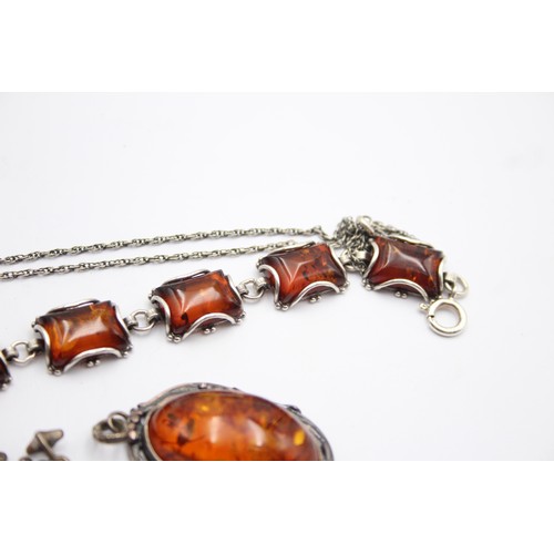 462 - X 5 .925 Amber Jewellery (40g)