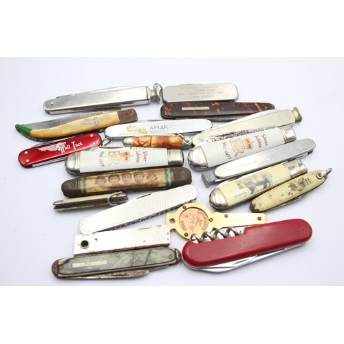 465 - 20 x Vintage Assorted Small Pocket KNIVES Inc Smokers Knives, Pen Knives Etc