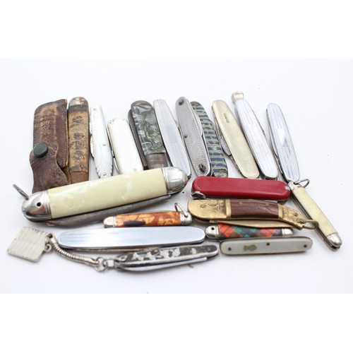 477 - 20 x Vintage Assorted Small Pocket KNIVES Inc Smokers Knives, Pen Knives Etc