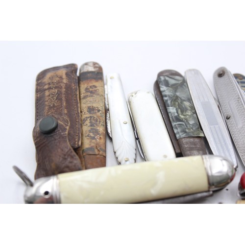 477 - 20 x Vintage Assorted Small Pocket KNIVES Inc Smokers Knives, Pen Knives Etc