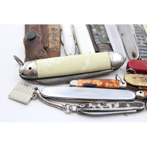 477 - 20 x Vintage Assorted Small Pocket KNIVES Inc Smokers Knives, Pen Knives Etc