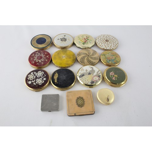 479 - 15 x Assorted Vintage Ladies Powder COMPACTS Inc Stratton, Coty, Melissa etc