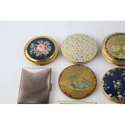 483 - 15 x Assorted Vintage Ladies Powder COMPACTS Inc Rowenta, Yardley, Marlene etc