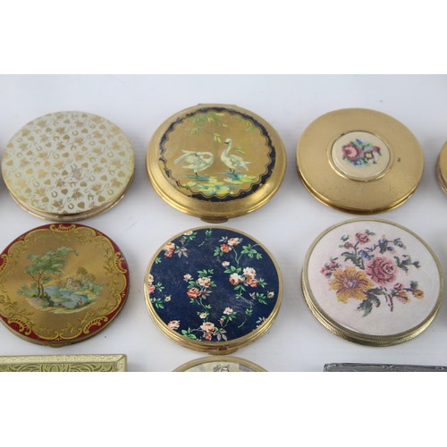 483 - 15 x Assorted Vintage Ladies Powder COMPACTS Inc Rowenta, Yardley, Marlene etc