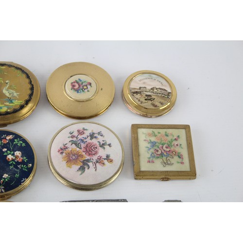 483 - 15 x Assorted Vintage Ladies Powder COMPACTS Inc Rowenta, Yardley, Marlene etc