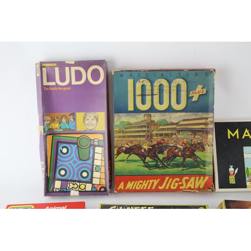 495 - Job Lot of Assorted Vintage Board / Card Games Inc Ludo, Magnetic, Stencil Set