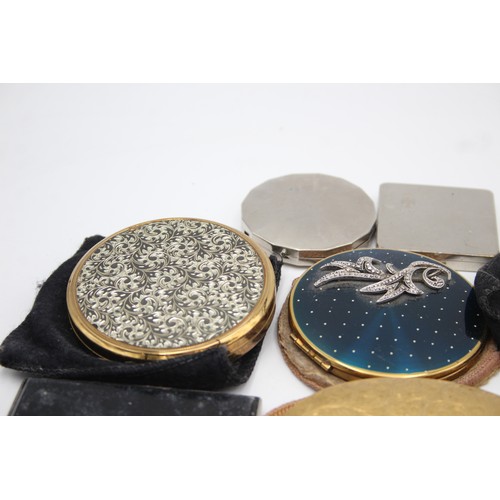 513 - 12 x Assorted Vintage Branded Ladies Powder COMPACTS Inc Kigu, Melissa, Coty etc