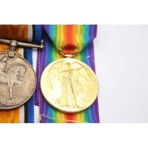 517 - Boxed WW1 Medal Pair & Original Long Ribbons Named Pte Kenney Royal Warwickshire