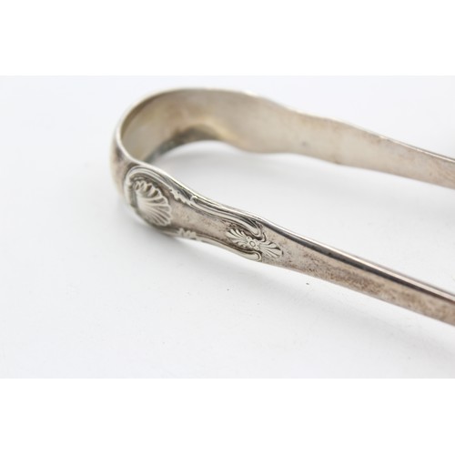 533 - 2 x Antique Georgian Hallmarked .925 STERLING SILVER Sugar Tongs (84g)