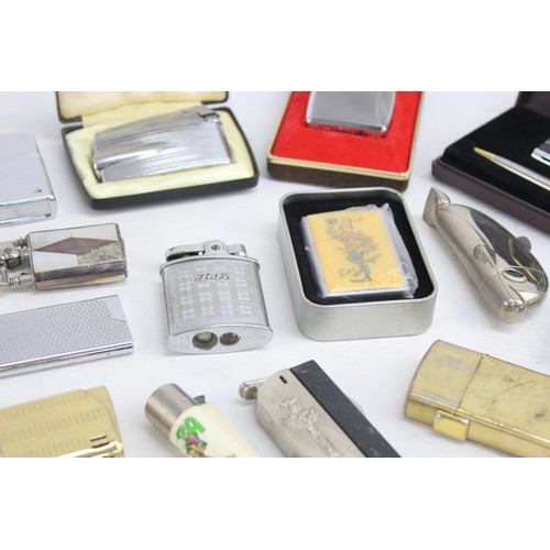 535 - 30 x Assorted Cigarette LIGHTERS Inc Ronson, Colibri, Mosda Etc