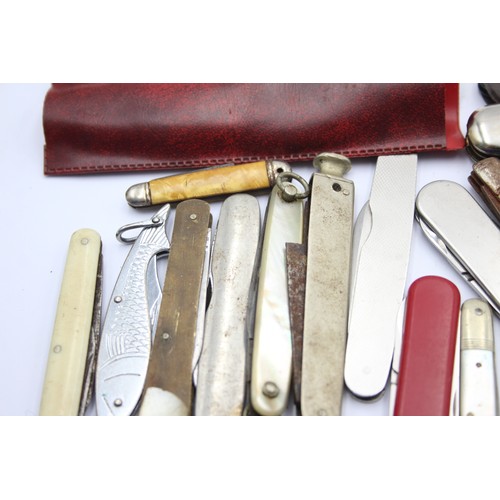 537 - 20 x Vintage Assorted Small Pocket KNIVES Inc Smokers Knives, Pen Knives Etc