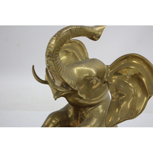 583 - Vintage Large Decorative BRASS Elephant Figure / Ornament (6653g)