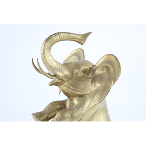 583 - Vintage Large Decorative BRASS Elephant Figure / Ornament (6653g)