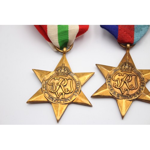 601 - 4 x WW2 Medals Inc Atlantic & Itlay Stars