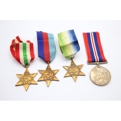 601 - 4 x WW2 Medals Inc Atlantic & Itlay Stars