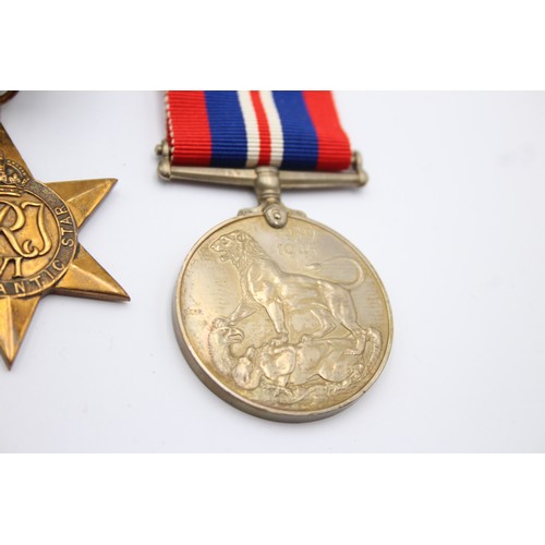 601 - 4 x WW2 Medals Inc Atlantic & Itlay Stars