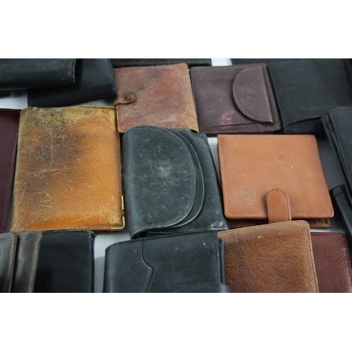 625 - 40 x Assorted Gents WALLETS & Accessories Inc Leather, Vintage, Boxed etc