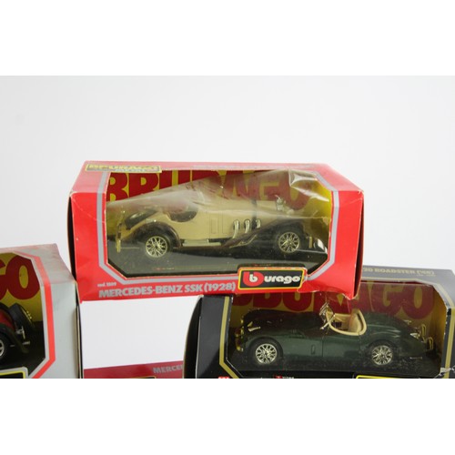 639 - 6 x Boxed Bburago Diecast Models Inc Porche, Mercedes, Lamborghini, Etc