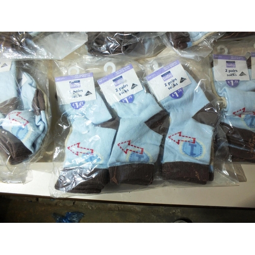 11 - 10 x PACKS OF THREE PAIRS OF GEORGE BABY SOCKS