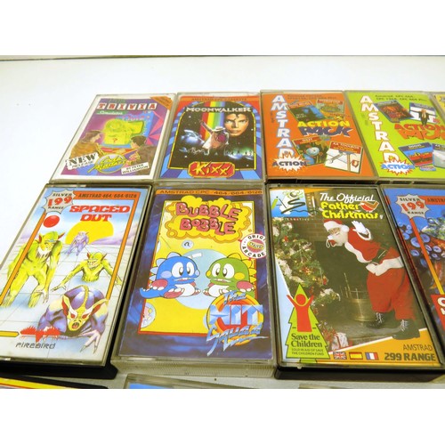 122 - COLLECTION OF 18  AMSTRAD CPC TAPES ALL TESTED AND WORKING INCLUDES PAPERBOY AMSTRAD ACTION PACK, MO... 