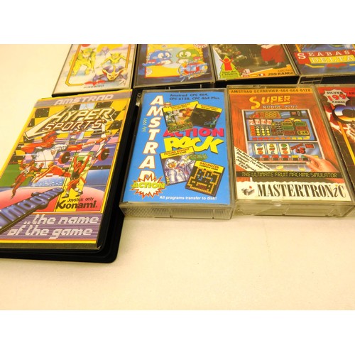 122 - COLLECTION OF 18  AMSTRAD CPC TAPES ALL TESTED AND WORKING INCLUDES PAPERBOY AMSTRAD ACTION PACK, MO... 