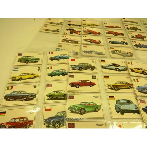 129 - SET OF 285 CARDS OF FAMOUS CARS