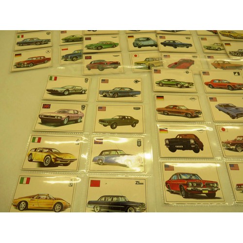 129 - SET OF 285 CARDS OF FAMOUS CARS