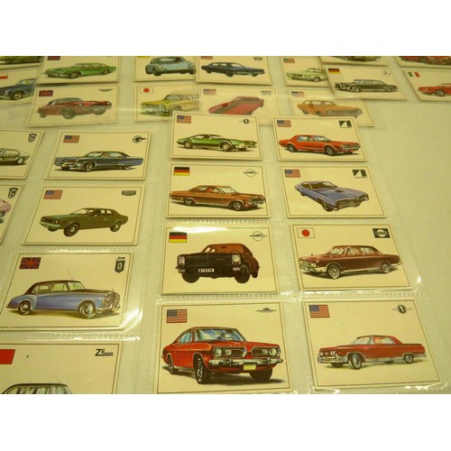 129 - SET OF 285 CARDS OF FAMOUS CARS