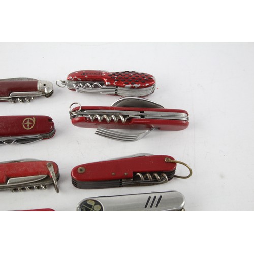 135 - 20 x Swiss Army Style Pocket KNIVES / TOOLS Inc Various Brands / Styles Etc