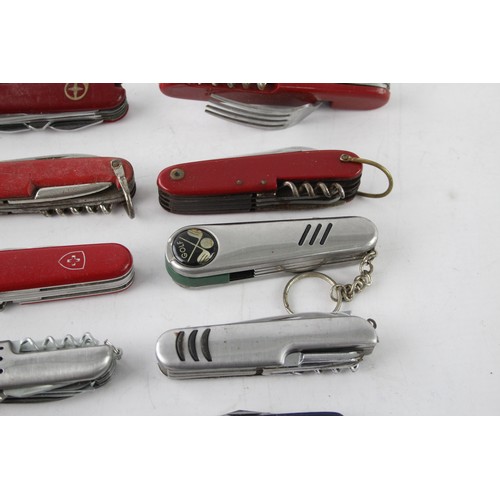 135 - 20 x Swiss Army Style Pocket KNIVES / TOOLS Inc Various Brands / Styles Etc