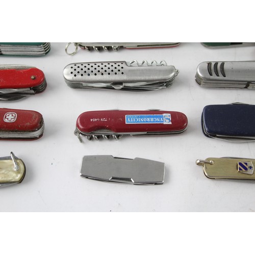 135 - 20 x Swiss Army Style Pocket KNIVES / TOOLS Inc Various Brands / Styles Etc