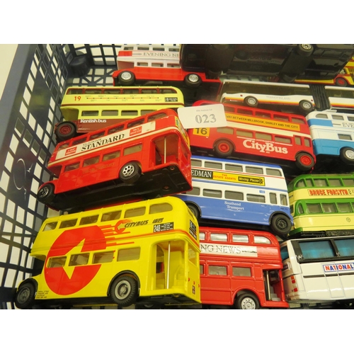 136 - 13 x DIECAST ADVERTISMENT BUSES