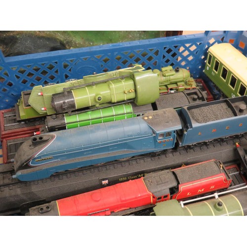 137 - 8 x ORNAMENTAL MODEL TRAIN ENGINES AND CARRIAGES