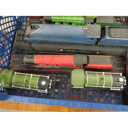 137 - 8 x ORNAMENTAL MODEL TRAIN ENGINES AND CARRIAGES