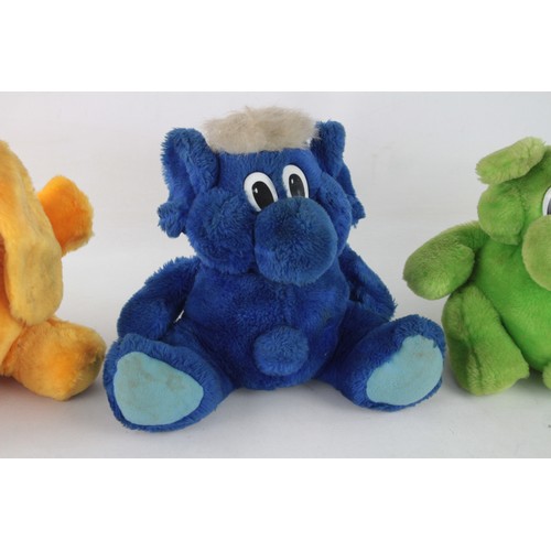 144 - 3 x KODAK KOLORKINS Soft Toys Inc Blue, Orange, Green