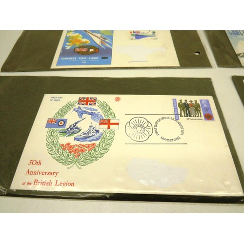 153 - FIRST DAY COVERS INCLUDING 2 x CONCORDE TRADE UNION BRITISH SHIPS x 2 BRITISH LEGION, BRITISH CARS