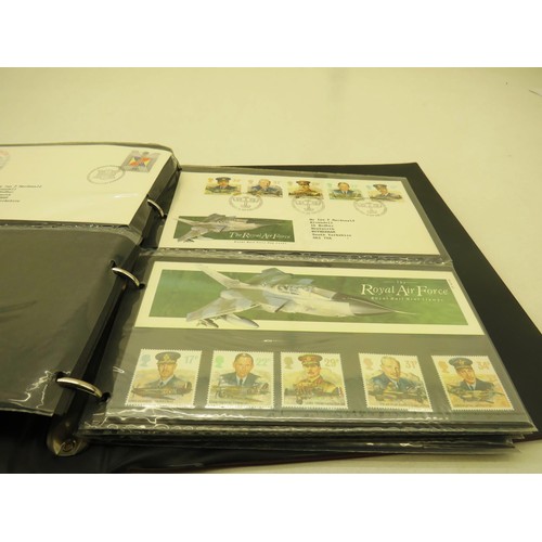 159 - 30 x FIRST DAY COVERS IN CUSTOM ALBUM INCLUDING SPORT, ANDREW & FERGIE WEDDING, RAF, FLOWERS, ST JOH... 