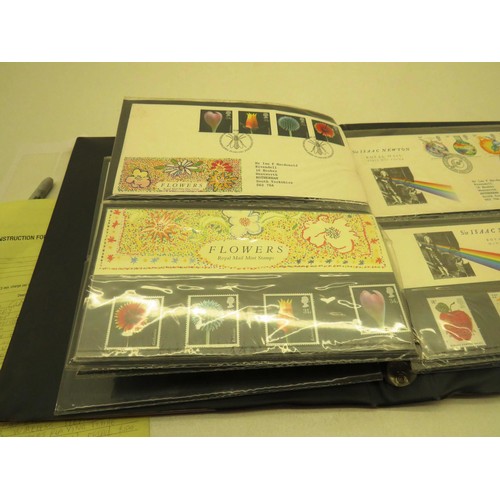 159 - 30 x FIRST DAY COVERS IN CUSTOM ALBUM INCLUDING SPORT, ANDREW & FERGIE WEDDING, RAF, FLOWERS, ST JOH... 