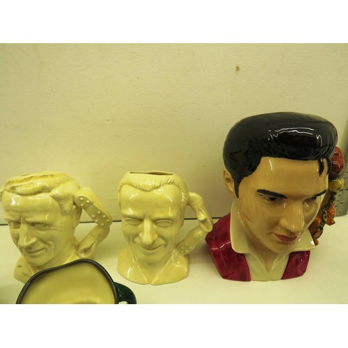 87 - SELECTION OF COLLECTABLES TO INCLUDE ARTONE JEREMY FISHER FIGURES, COAL MINER SCULPTURES, THE KING O... 