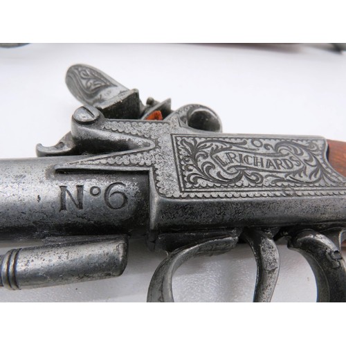 91 - 8 x ORNAMENTAL REPLICA FLINTLOCK PISTOLS