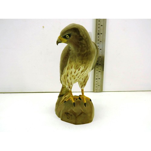 99 - SPODE BONE CHINA MONTAGU'S HARRIER MALE, CIRCUS PYGARGUS HEIGHT 7cm