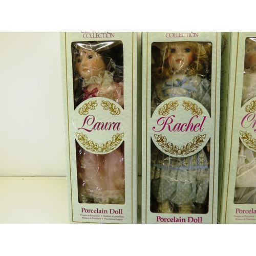 80 - 4 x BOXED DOLLS- LAURA, CRYSTAL, NATASHA & RACHEL