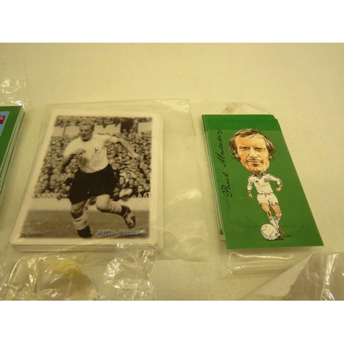 84 - FOOTBALL CARDS IN SETS, LEEDS UNITED, TOTTENHAM, ENGLAND ETC 11 SETS