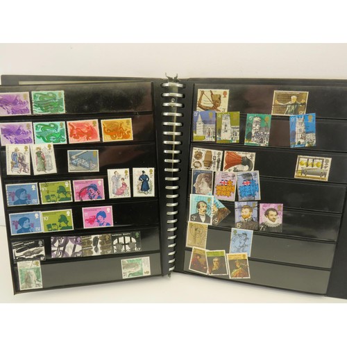 86 - GB STAMP ALBUM PRE DECIMAL AND LATER STAMPS