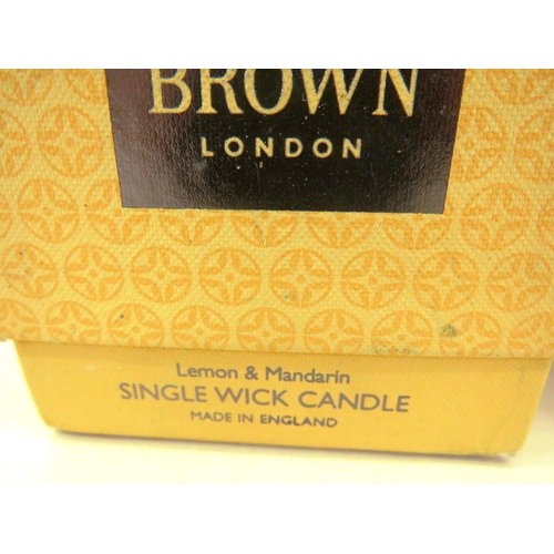 191 - TWO MOLTON BROWN CANDLES