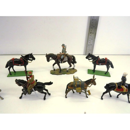 197 - COLLECTION OF BRITAINS SOLDIERS & HORSES