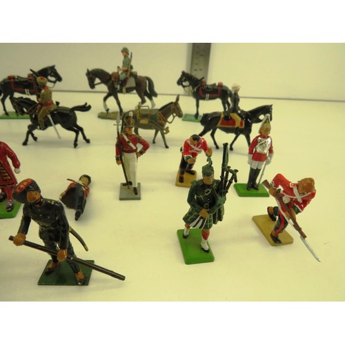 197 - COLLECTION OF BRITAINS SOLDIERS & HORSES