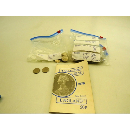 397 - BAG OF WORLD COINS AND BOOKLET