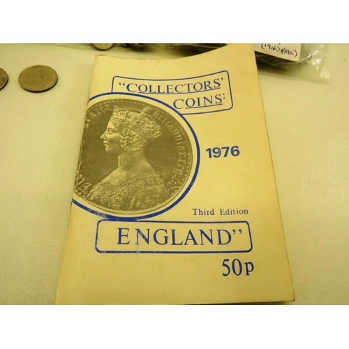 397 - BAG OF WORLD COINS AND BOOKLET