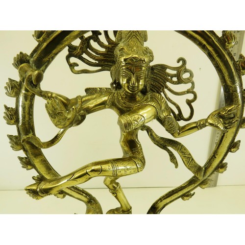 261 - BRASS SHIVA STATUE 18